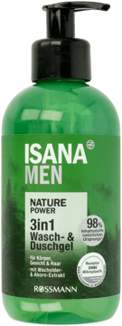 ISANA MEN,żel pod prysznic 3w1,przód