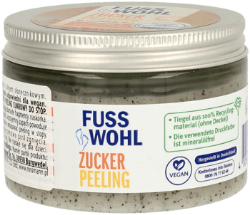 FUSSWOHL,peeling do stóp cukrowy,przód