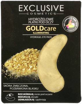 EXCLUSIVE COSMETICS,płatki pod oczy hydrożelowe, rozjaśniające,przód