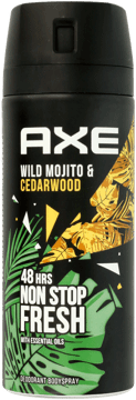AXE,dezodorant w aerozolu dla mężczyzn, wild mojito & cedarwood,przód