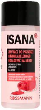 ISANA,zmywacz do paznokci bez acetonu, z olejkiem pielęgnacyjnym,przód