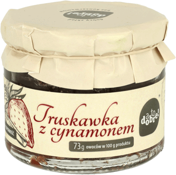A TO DOBRE!,konfitura Truskawki z Cynamonem,przód