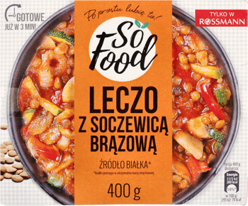 SO FOOD,leczo z soczewicą brązową,przód