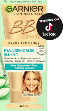 GARNIER,krem BB nawilżający, każdy typ cery, Jasny,przód