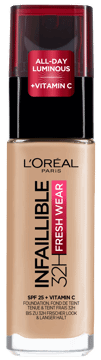 L'ORÉAL PARIS,podkład do twarzy kryjący, oddychający, nr 125 Natural Rose,przód