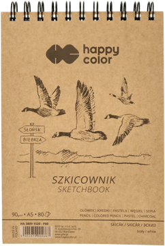 HAPPY COLOR,szkicownik na spirali, A5 ,przód