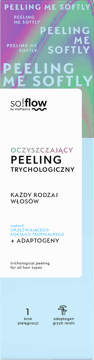 SO!FLOW,peeling do skóry głowy oczyszczający, trychologiczny, każdy rodzaj włosów,przód