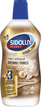 SIDOLUX,płyn do czyszczenia drewna i paneli, zapach kwiatu lotosu,przód