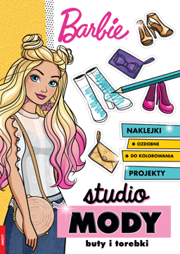 AMEET,książka do kolorowania z naklejkami, studio mody,przód