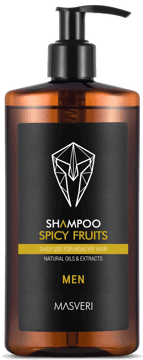 MASVERI,szampon do włosów dla mężczyzn, Spicy Fruits,przód