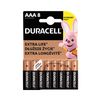 DURACELL,baterie alkaliczne AAA,przód