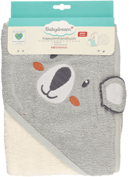 BABYDREAM,ręcznik z kapturem 80x80 cm,przód