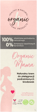 4ORGANIC,naturalny krem do pielęgnacji podrażnionych brodawek,przód