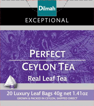 DILMAH,klasyczna czarna herbata cejlońska Perfect Ceylon Tea,przód