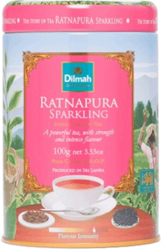 DILMAH,herbata czarna z aromatem cytrusowym, Ratnapura Sparkling,przód