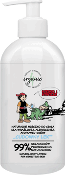 4ORGANIC,mleczko do ciała naturalne, dla wrażliwej, alergicznej i atopowej skóry,przód
