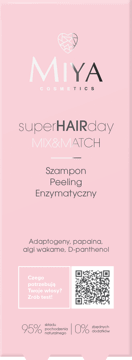 MIYA COSMETICS,szampon-peeling enzymatyczny do włosów,przód
