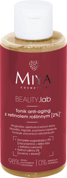 MIYA COSMETICS,tonik do twarzy anti-aging, z retinolem roślinnym 2%,przód