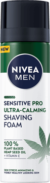 NIVEA MEN,pianka do golenia z olejem z nasion konopnych,przód