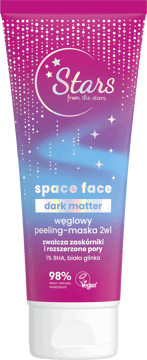 STARS FROM THE STARS,peeling-maska do twarzy 2w1, węglowy, zwalczająca zaskórniki,przód