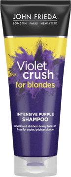 JOHN FRIEDA,intensywny szampon do włosów neutralizujący żółknięcie blond włosów,przód