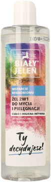 BIAŁY JELEŃ,żel 2w1 do mycia i pielęgnacji, ciało i higiena intymna,przód
