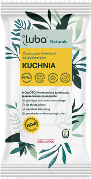 LUBA,ściereczki nawilżane czyszczące, antybakteryjne, Kuchnia,przód