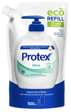 PROTEX,mydło w płynie Ultra, zapas,przód
