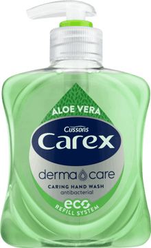 CAREX,antybakteryjne mydło w płynie z ekstraktem z aloesu,przód