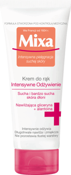 MIXA,krem do rąk sucha i bardzo sucha skóra dłoni,przód