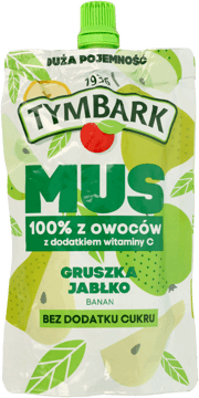 TYMBARK,mus gruszka, jabłko, banan,przód