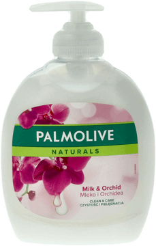 PALMOLIVE,mydło w płynie mleko i orchidea,przód