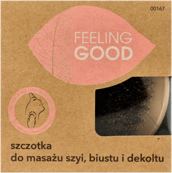 FEELING GOOD,szczotka do masażu ciała szyi, biustu i dekoltu,przód
