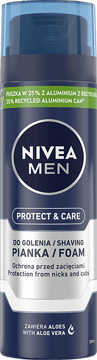 NIVEA MEN,pianka do golenia z aloesem, ochrona przed zacięciami,przód