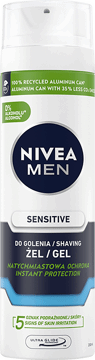 NIVEA MEN,żel do golenia łagodzący, natychmiastowa ochrona,przód
