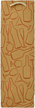 INCOOD,torba prezentowa na wino wym. 10,5x33x8,5 cm,przód