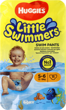 HUGGIES,pieluszki do pływania dla dzieci rozm. 5-6, 12-18 kg,przód