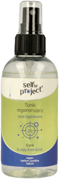 SELFIE PROJECT,tonik do twarzy regulujący,przód