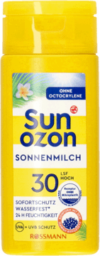 SUNOZON,mleczko do opalania SPF 30, mini,przód