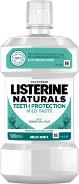 LISTERINE,płyn do płukania jamy ustnej łagodny smak,przód