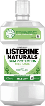 LISTERINE,płyn do płukania jamy ustnej łagodny smak,przód