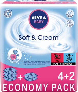 NIVEA BABY,chusteczki nawilżane dla dzieci,przód