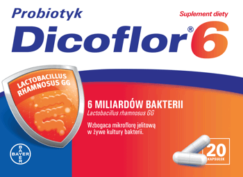 DICOFLOR,kapsułki wspomagające odporność, Dicoflor 60,przód