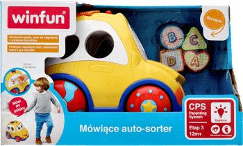 WINFUN,zabawka dla dzieci, mówiące auto-sorter,przód