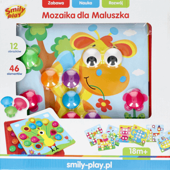 SMILY PLAY,zabawka dla dzieci mozaika dla maluszka,przód