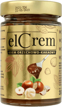 ELCREM,krem orzechowo-kakaowy ,przód