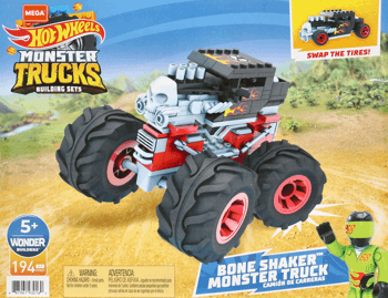 FISHER-PRICE MEGA BLOKS,zabawka dla dzieci, pojazd do zbudowania Monster Trucks,przód