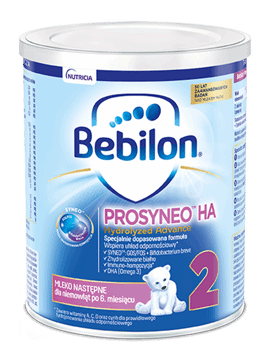 BEBILON,mleko modyfikowane dla niemowląt HA 2,przód