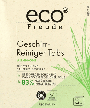 ECO FREUDE,wielofunkcyjne tabletki do zmywarki,przód