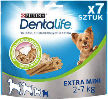 PURINA DENTALIFE,przysmak dla psów miniaturowych ras 2-7 kg,przód